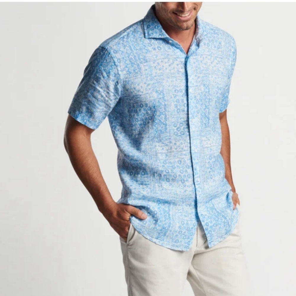 Peter Millar Lian Linen Sports Shirt - Picture 2 of 11
